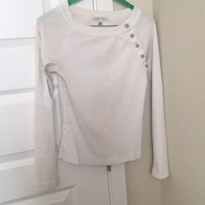 Banana Republic white long sleeve shirt, XS